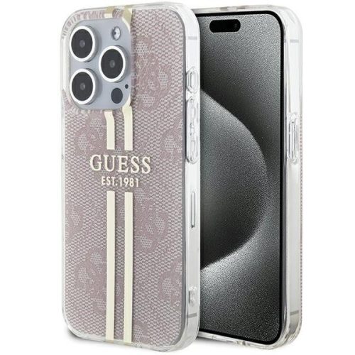 GUESS tok az IPHONE 14 Pro Maxhoz GUHCP14XH4PSEGP (4G arany Stripe) rózsaszín