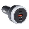 Autós töltő USB A + 2 x Type C PD QC3.0 3A 191W CC69-2C1A fekete