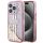 GUESS tok az IPHONE 15 Pro-hoz GUHCP15LLFCSEGP (Liquid Glitter arany Stripes) rózsaszín