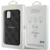 GUESS tok az IPHONE 11-hez, kompatibilis a MagSafe-dal GUHMN61G4GFRK (4G Ring klasszikus logó) fekete