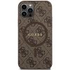 GUESS tok IPHONE 12 / 12 Pro készülékhez kompatibilis MagSafe-fel GUHMP12MG4GFRW (4G Ring classic logo) barna