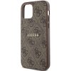 GUESS tok IPHONE 12 / 12 Pro készülékhez kompatibilis MagSafe-fel GUHMP12MG4GFRW (4G Ring classic logo) barna