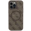 GUESS tok IPHONE 13 Pro Max-hoz, kompatibilis a MagSafe-fel GUHMP13XG4GFRW (4G Ring klasszikus logó) barna