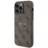 GUESS tok az IPHONE 14 Pro készülékhez, kompatibilis a MagSafe technológiával GUHMP14LG4GFRW (4G Ring klasszikus logó) barna
