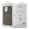 GUESS tok az IPHONE 14 Pro készülékhez, kompatibilis a MagSafe technológiával GUHMP14LG4GFRW (4G Ring klasszikus logó) barna
