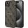 GUESS tok iPHONE 15-höz, MagSafe kompatibilis GUHMP15SG4GFRW (4G Ring klasszikus logó) barna