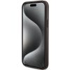 GUESS tok iPHONE 15-höz, MagSafe kompatibilis GUHMP15SG4GFRW (4G Ring klasszikus logó) barna