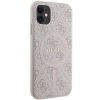 GUESS tok IPHONE 11-hez MagSafe kompatibilis GUHMN61G4GFRP (4G Ring klasszikus logó) rózsaszín