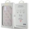 GUESS tok IPHONE 11-hez MagSafe kompatibilis GUHMN61G4GFRP (4G Ring klasszikus logó) rózsaszín