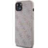 GUESS case for IPHONE 14 compatible with MagSafe GUHMP14SG4GFRP (4G Ring classic logo) pink
