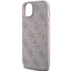 GUESS case for IPHONE 14 compatible with MagSafe GUHMP14SG4GFRP (4G Ring classic logo) pink