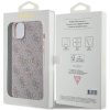GUESS case for IPHONE 14 compatible with MagSafe GUHMP14SG4GFRP (4G Ring classic logo) pink