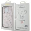 GUESS case for IPHONE 14 Pro Max compatible with MagSafe GUHMP14XG4GFRP (4G Ring classic logo) pink