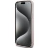 GUESS case for IPHONE 15 compatible with MagSafe GUHMP15SG4GFRP (4G Ring classic logo) pink