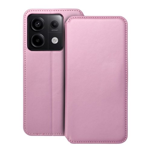DUAL POCKET Book tok XIAOMI redmi Note 13 Pro 5G-hez világos rózsaszín