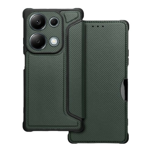 RAZOR Könyv XIAOMI redmi Note 13 Pro 4G / POCO M6 Pro 4G sötétzöld színben
