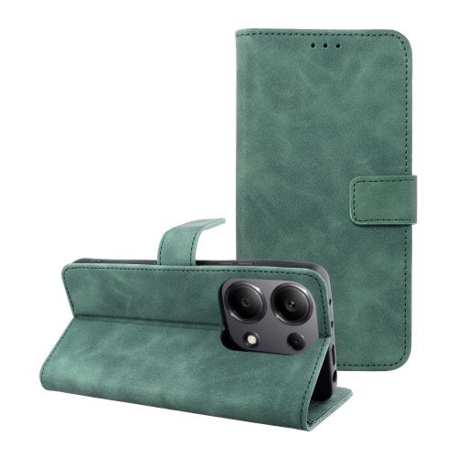 TENDER könyvtok XIAOMI redmi Note 13 Pro 4G / POCO M6 Pro 4G zöld