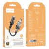 Adapter AUX USB C to Jack 3,5 mm Hoco 0,15 m LS37 transparent black