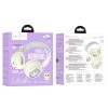HOCO vezetéknélküli headphones bluetooth W50 milky fehér