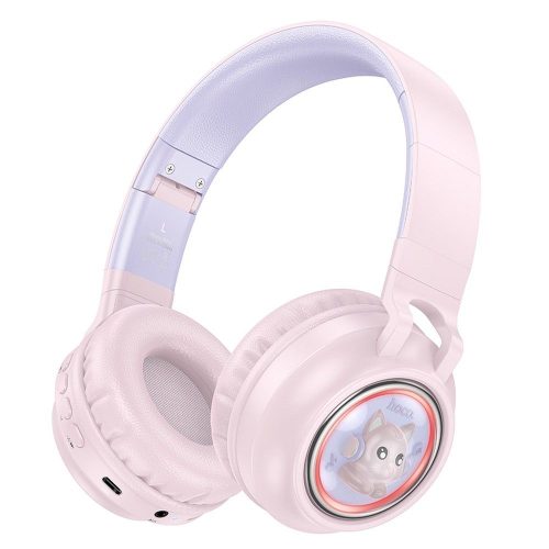 HOCO vezetéknélküli headphones bluetooth W50 rózsaszín