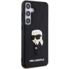 KARL LAGERFELD case for SAMSUNG S24 KLHCS24S3DRKINK (3D RUBBER IKONIK NFT) black
