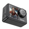 HOCO sport kamera kettős kijelzővel 1,3" + 2" 4K/30fps DV101 fekete
