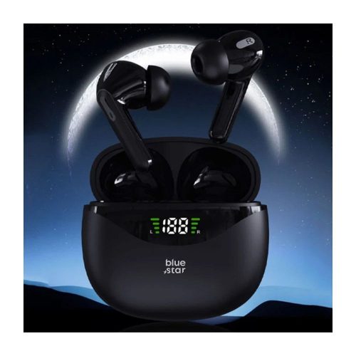kék STAR vezeték nélküli fülhallgató bluetooth TWS T60 fekete