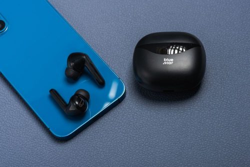 kék STAR vezeték nélküli fülhallgató bluetooth TWS T60 fekete