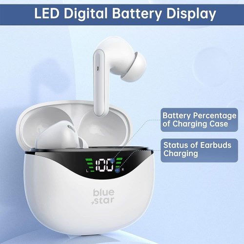 Wireless earphones Blue Star T60 TWS white