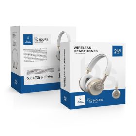   kék STAR vezeték nélküli fejhallgató bluetooth BH02 fehér