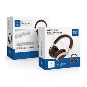  kék STAR vezeték nélküli fejhallgató bluetooth BH06 barna