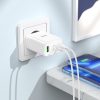 HOCO töltő 2 x Type C + USB A + kábel Type C to Lightning PD QC3.0 3A 35W N33 fehér