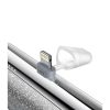 VEGER powerbank 5000 mAh beépített Lightning csatlakozóval PD QC3.0 2,4A 12W PlugOn (W0573P) ezüst