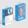 VEGER powerbank 5000 mAh beépített Lightning csatlakozóval, PD QC3.0 2,4A 12W PlugOn (W0573P) lila