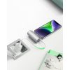 VEGER powerbank 5000 mAh beépített Type C csatlakozóval PD QC3.0 2,4A 12W PlugOn (W0573) ezüst