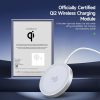 DUZZONA vezeték nélküli töltő kompatibilis a MagSafe 15W és Qi2 töltési szabvánnyal W18 fehér