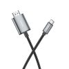 Cable USB C to HDMI Hoco 4K 30Hz 2 m UA27 metal gray