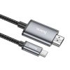 Cable USB C to HDMI Hoco 4K 30Hz 2 m UA27 metal gray