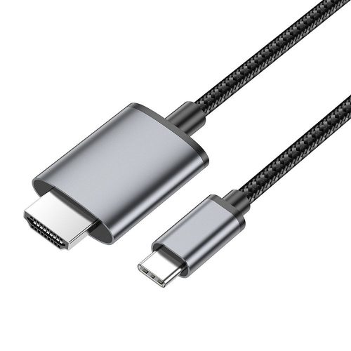 Cable USB C to HDMI Hoco 4K 30Hz 2 m UA27 metal gray