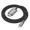 Cable USB C to HDMI Hoco 4K 30Hz 2 m UA27 metal gray