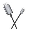 Cable Lightning to HDMI Hoco 1080p 2 m UA27 metal gray