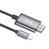 Cable Lightning to HDMI Hoco 1080p 2 m UA27 metal gray
