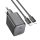 HOCO töltő 2 x Type C + Type C - Lightning kábel PD QC 45W GaN N42 fekete