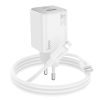 HOCO charger USB A + Type C + cable Type C to Lightning PD QC 3A 20W N41 white