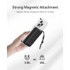VEGER powerbank 10000 mAh vezeték nélküli töltéssel kompatibilis MagSafe PD QC3.0 2A 20W MagOn (VP1151 / W1151) fekete