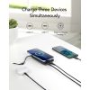 VEGER powerbank 10000 mAh vezeték nélküli töltéssel kompatibilis MagSafe PD QC3.0 2A 20W MagOn (VP1151 / W1151) fekete