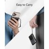 VEGER powerbank 10000 mAh vezeték nélküli töltéssel kompatibilis MagSafe PD QC3.0 2A 20W MagOn (VP1151 / W1151) fekete
