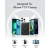 VEGER powerbank 10000 mAh vezeték nélküli töltéssel kompatibilis MagSafe PD QC3.0 2A 20W MagOn (VP1151 / W1151) fekete