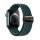 CELL F-DESIGN FA02 nylon mágneses szíj APPLE Watch 42 / 44 / 45 / 49 mm rainest zöld