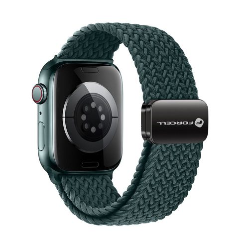 CELL F-DESIGN FA02 nylon mágneses szíj APPLE Watch 42 / 44 / 45 / 49 mm rainest zöld